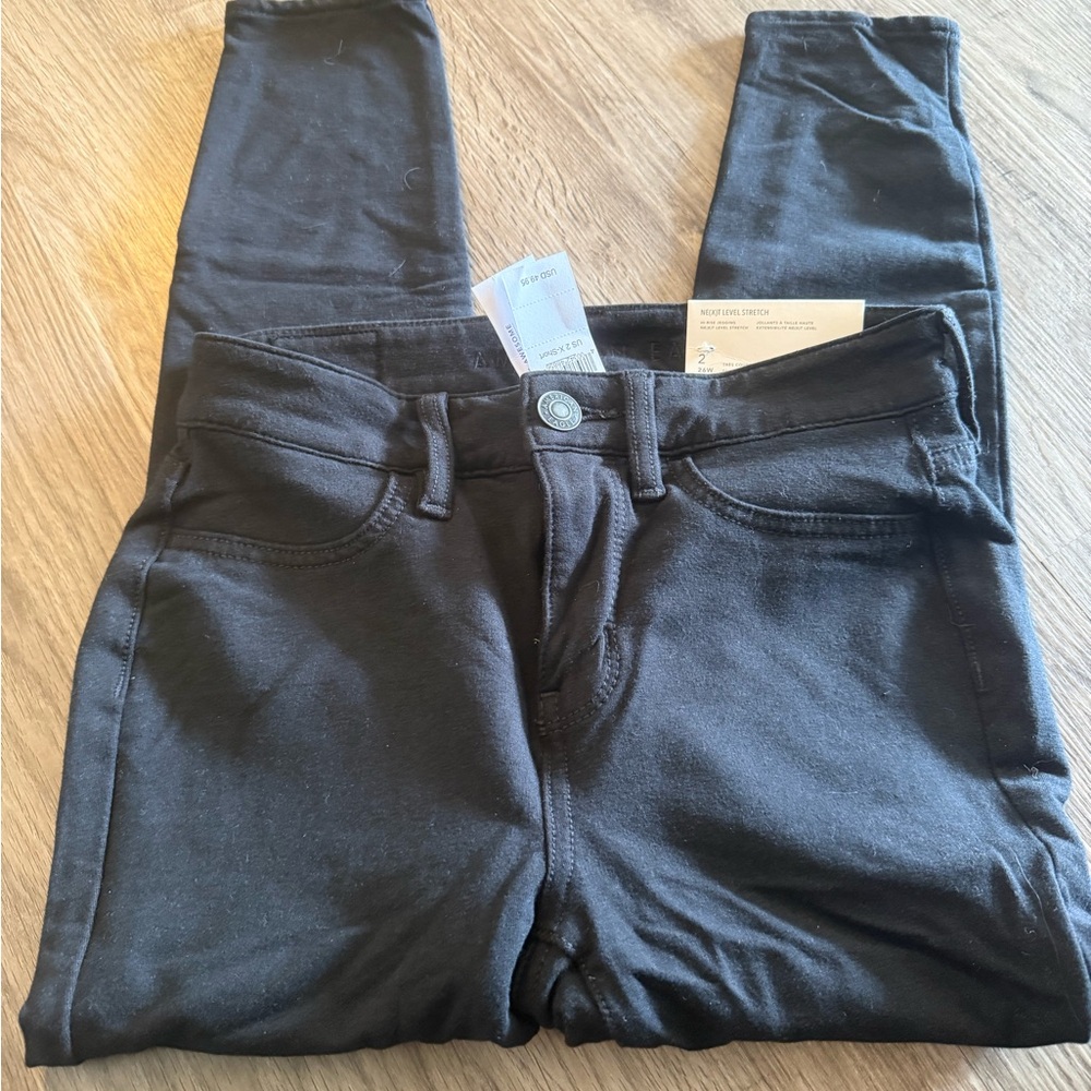 American Eagle jeggings! New with tags! Black. Size 2 x-short!